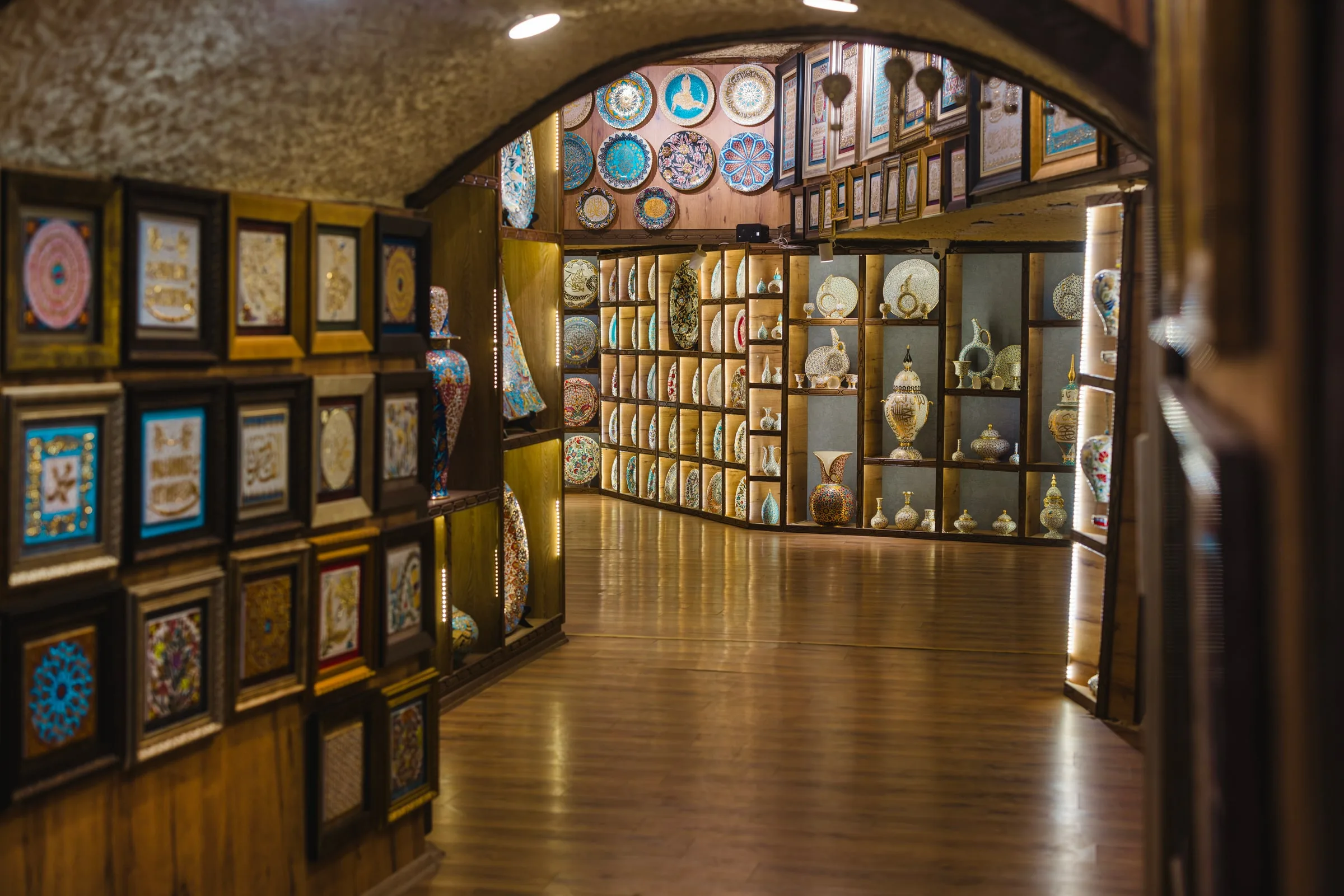 Seramik galerisi iç mekân
