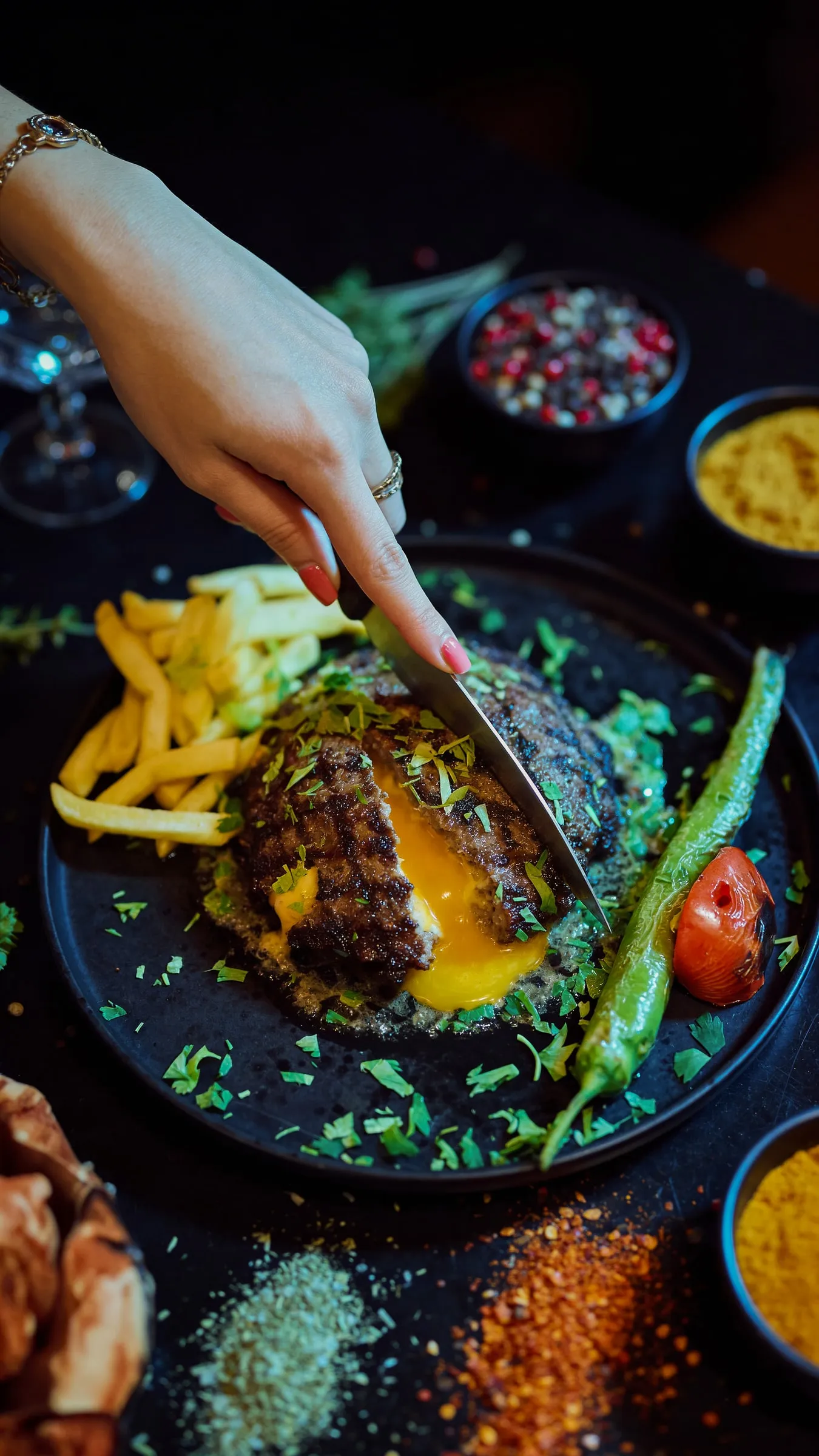 Restoran imza tabağı sunumu