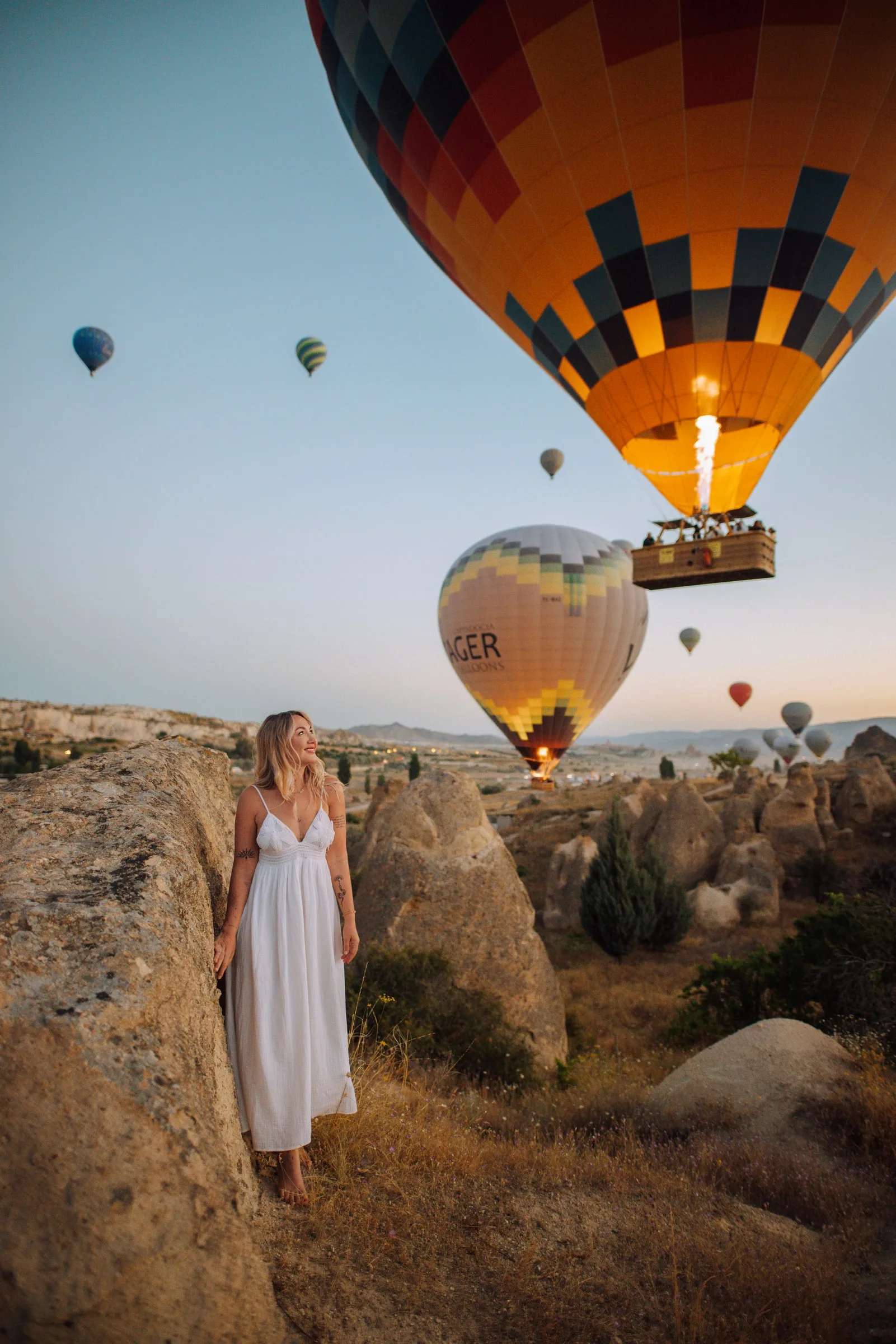 Balonlu Mini Paket çekiminden kare, Kapadokya