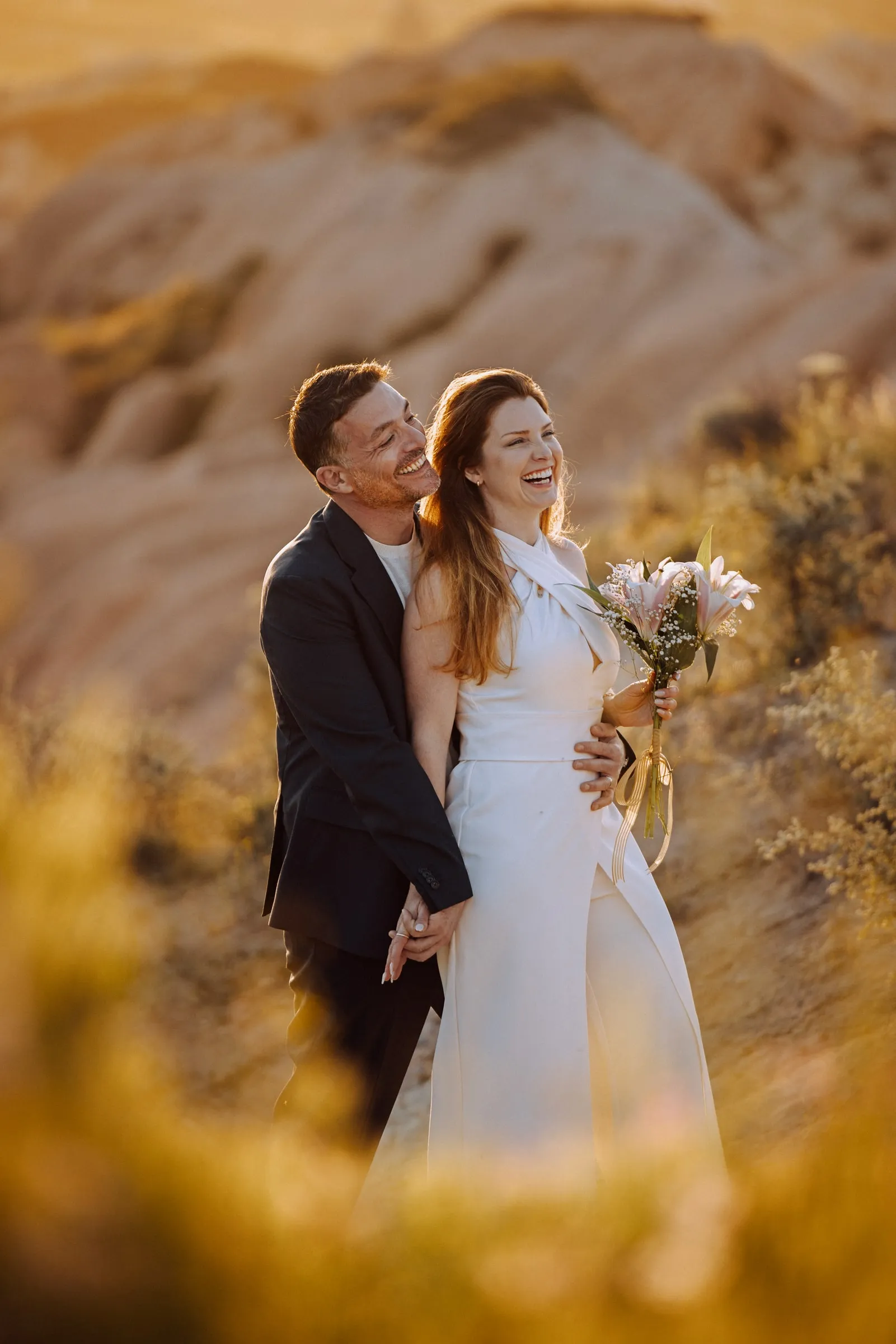 Rose Valley'de gün batımı silueti
